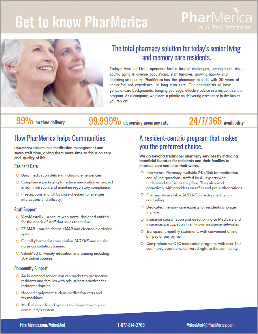 Assisted Living Services Sell Sheet