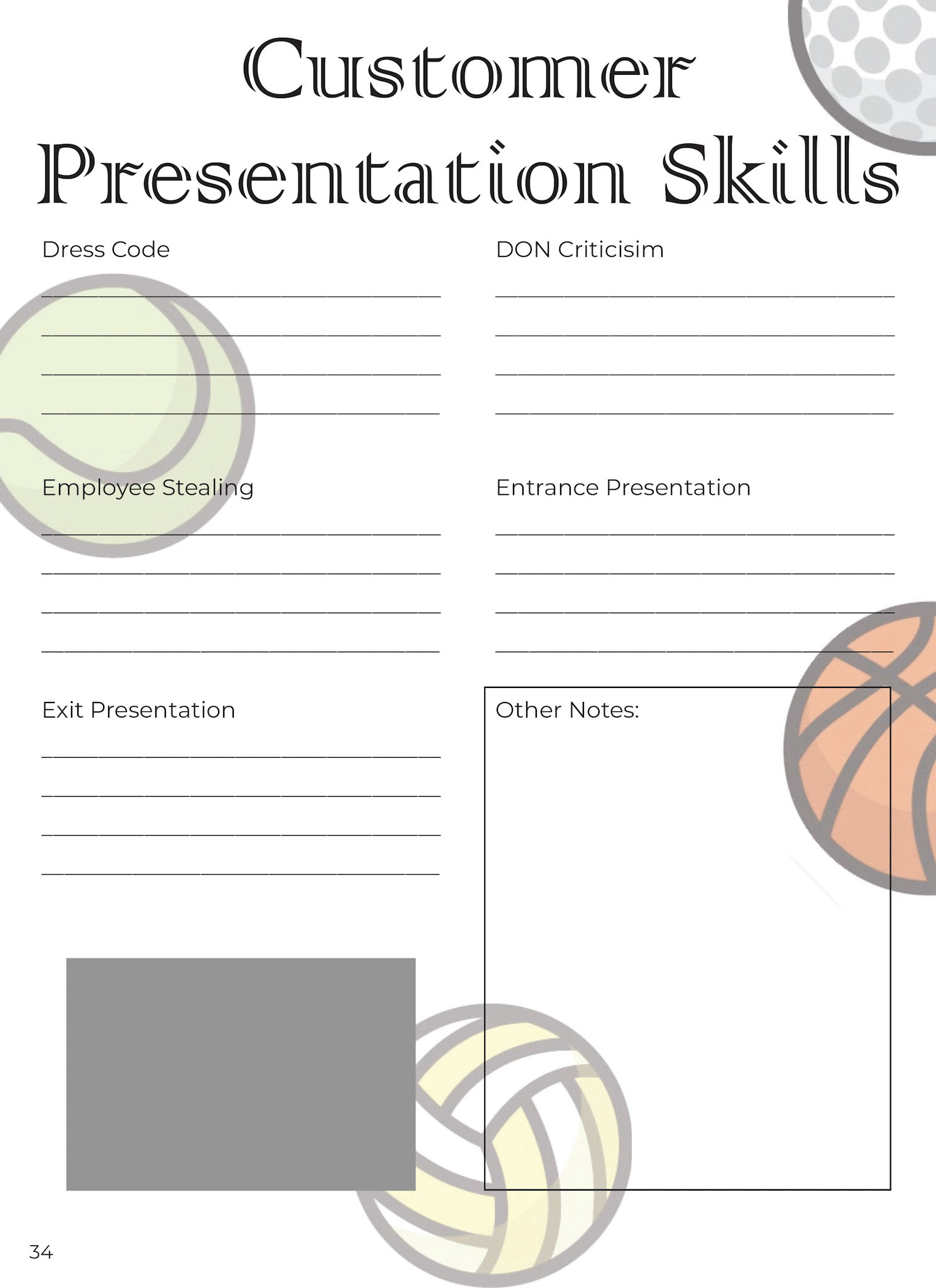 Tell Your T.A.L.E. Yearbook Conference Session Note Page