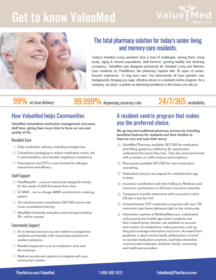 Assisted Living Services Sell Sheet