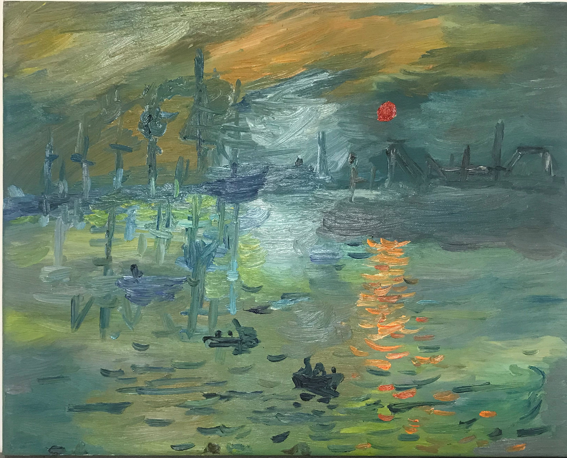 Oil Painting | Copy from Impression Sunrise | May 2016 | Hangzhou, China