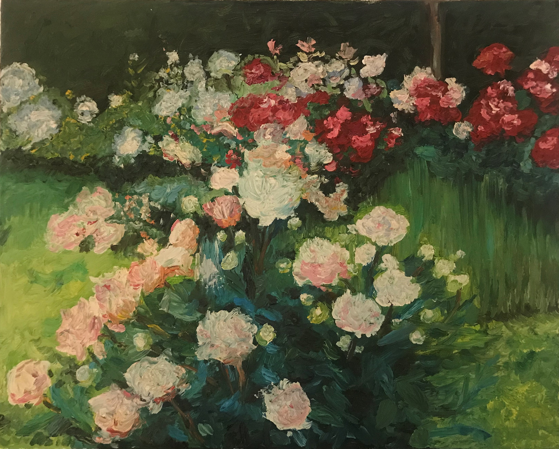 Oil Painting | Flower Bush | May 2016 | Hangzhou, China