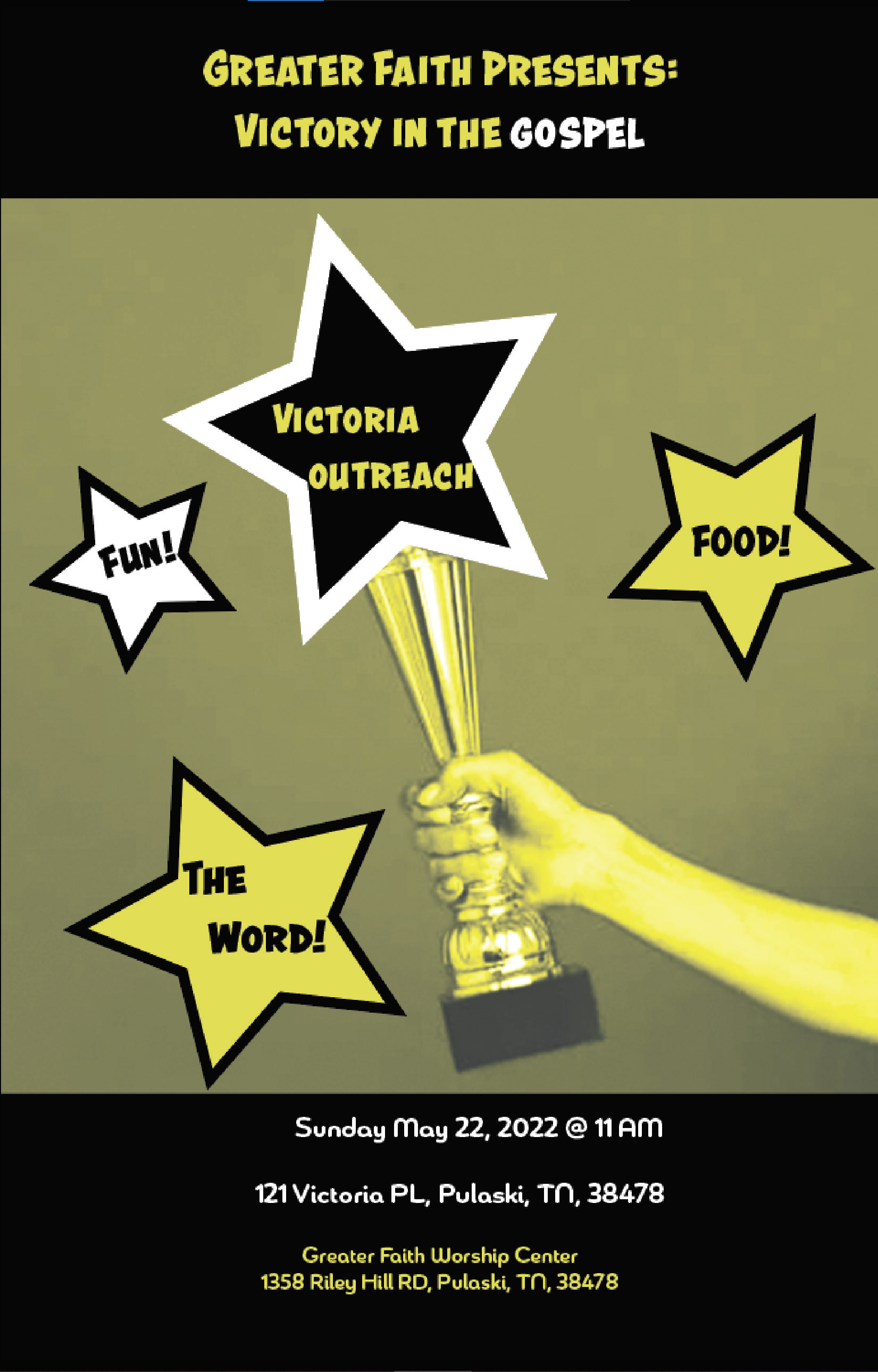 Flyer designed for my church