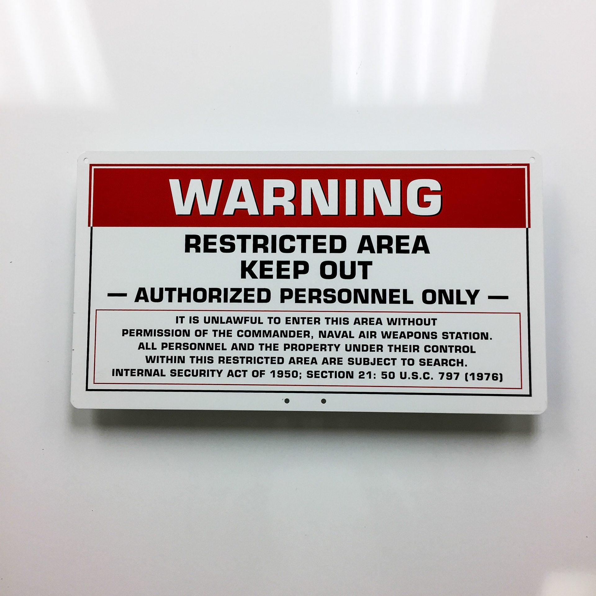 Warning Keep Out Sign