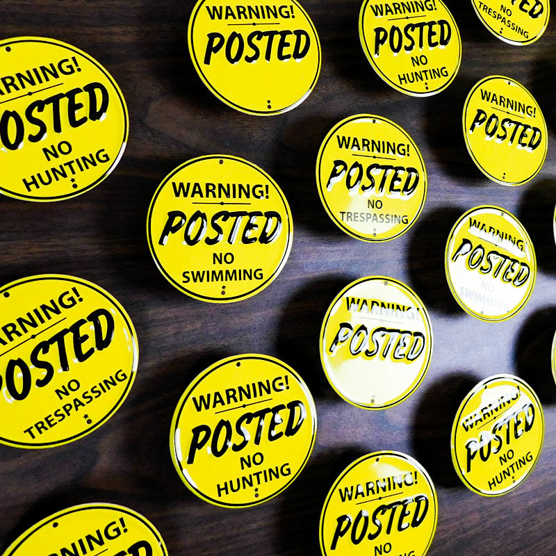Warning Metal Signs