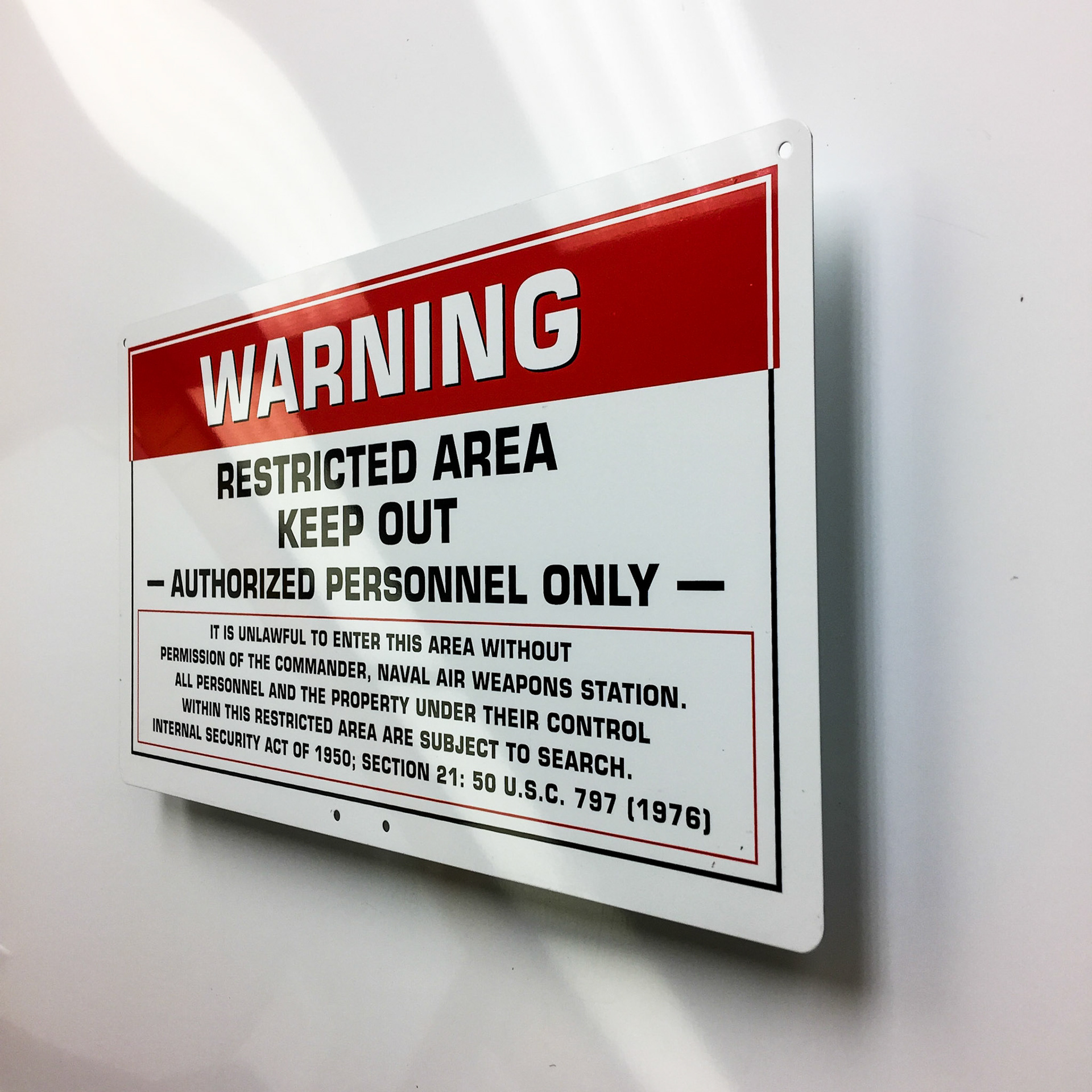 Warning Keep Out Sign