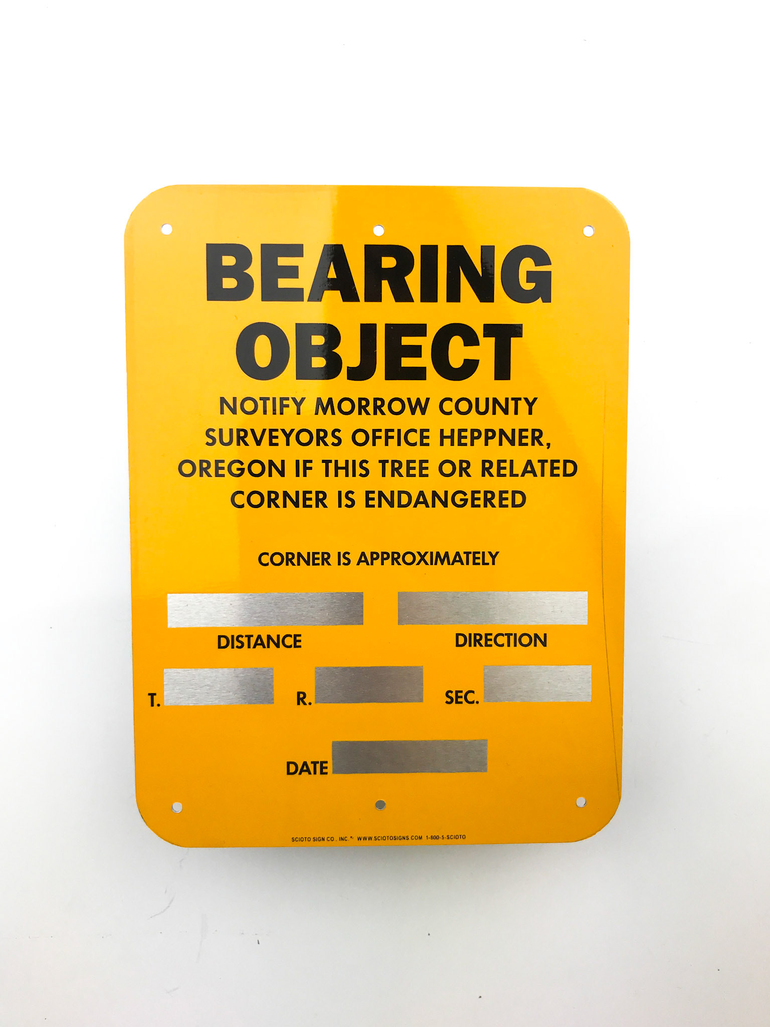Bearing Object Sign