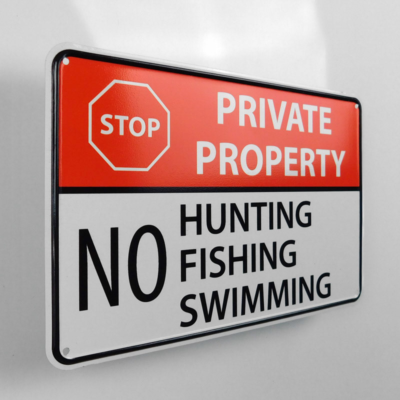No Hunting Sign