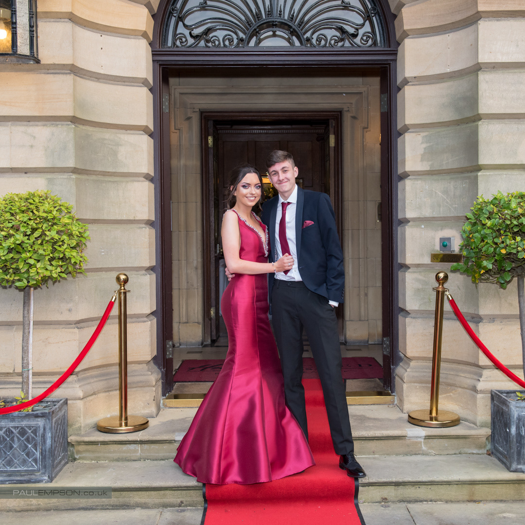 School Prom photography at Crathorne Hall