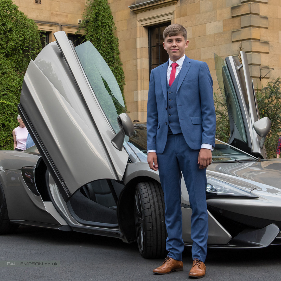 School Prom arrivals at Crathorne Hall