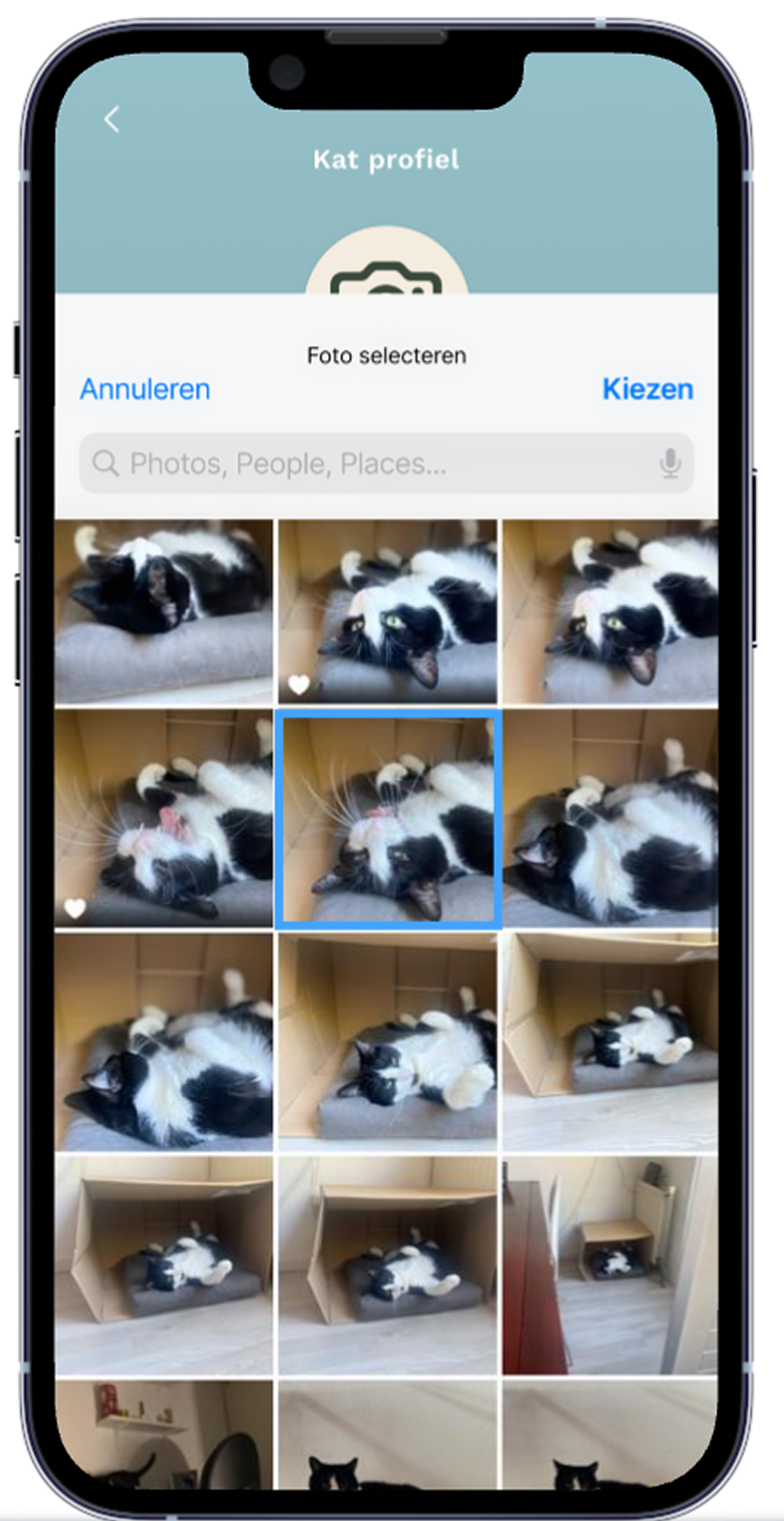 Profielfoto kiezen