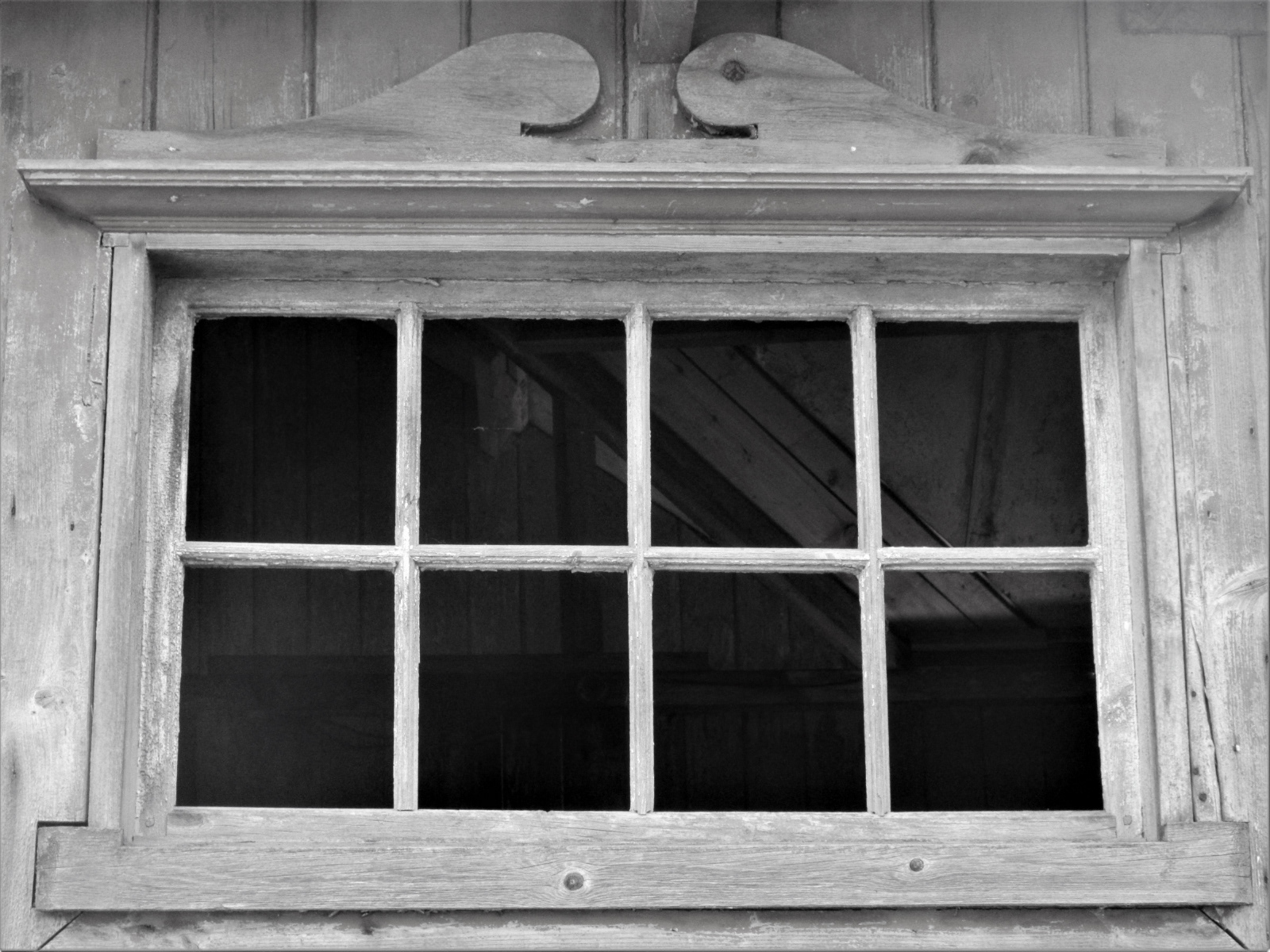 Window into Home Farm Barn