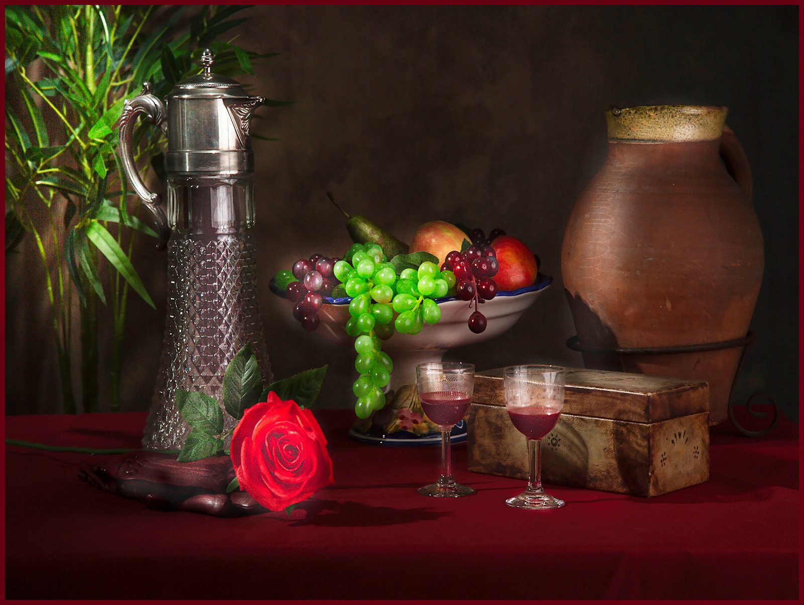 16 points: "Wine and Grapes" by Stuart Watson