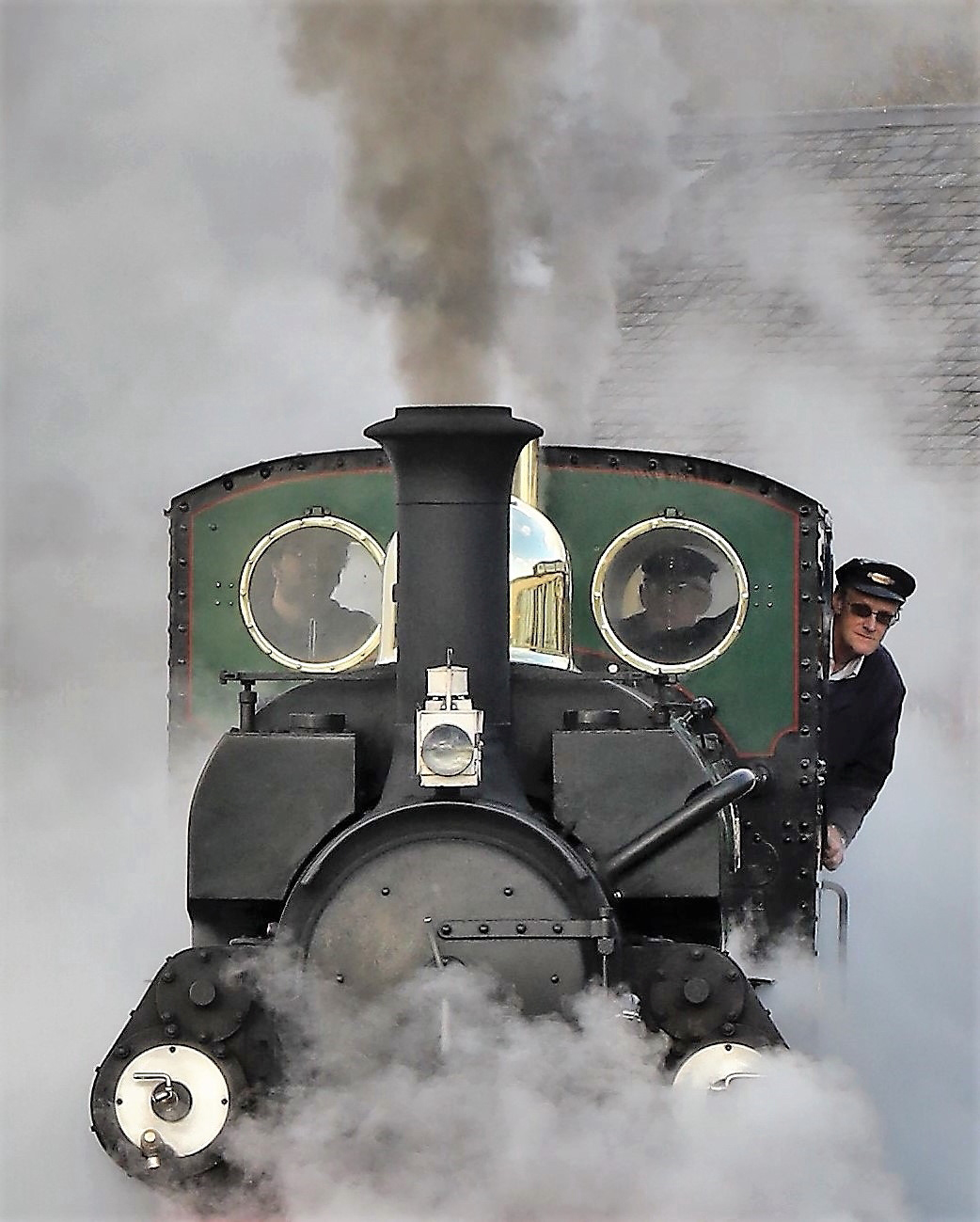Three Men in a (Train)