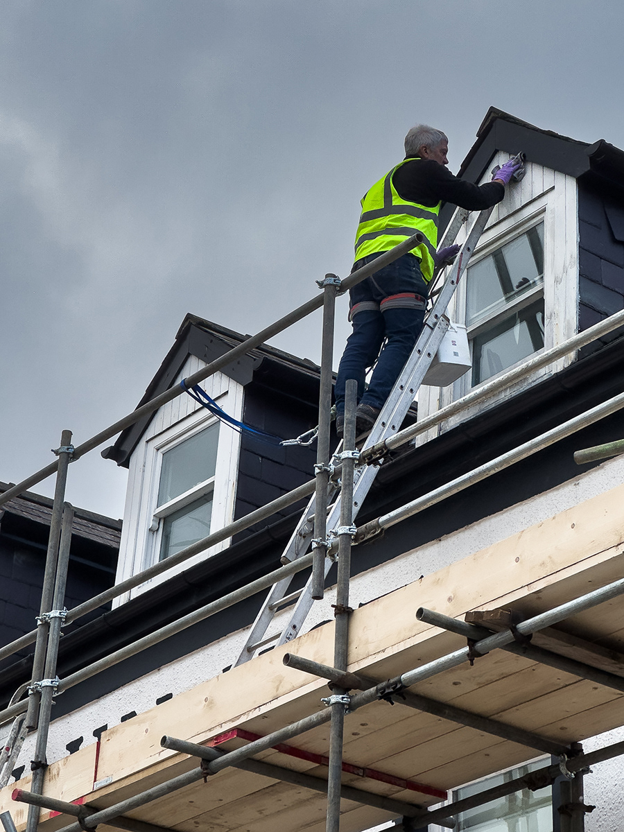 "Working at height" by Morlais Davies