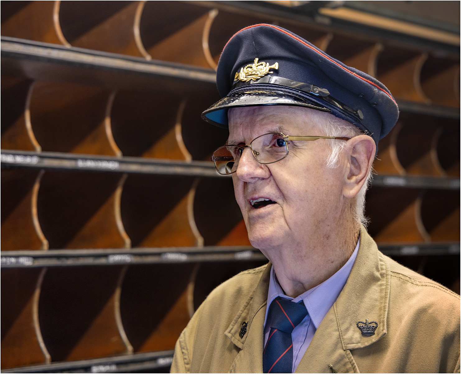 "Travelling Postman Portrait" by Roy Peters