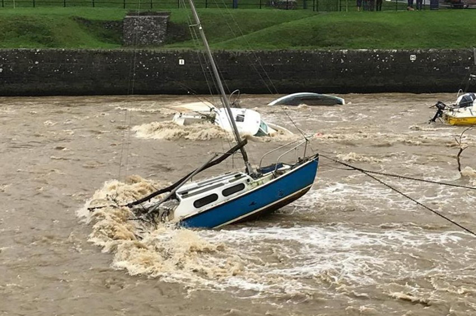 "Aeron in flood"