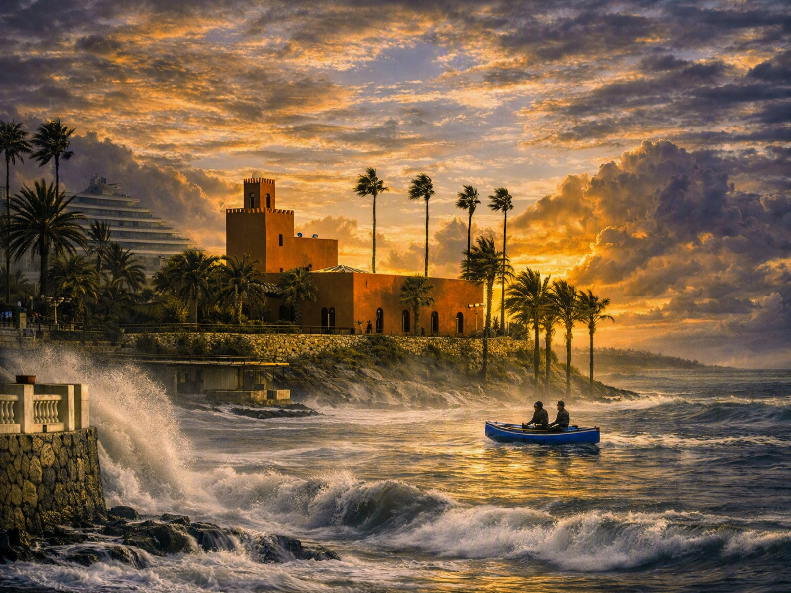 7. Braving Stormy Spain