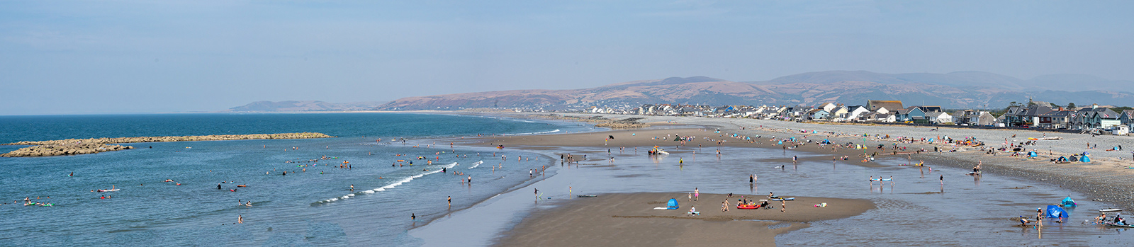 "Panoramic Borth - Six images" by Monica Berry