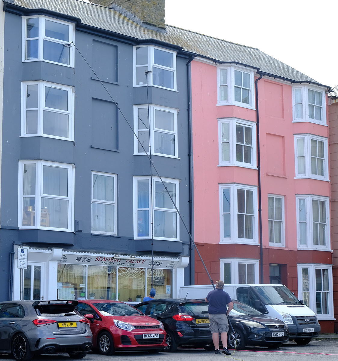 "Cleaning windows" by Margaret Jones