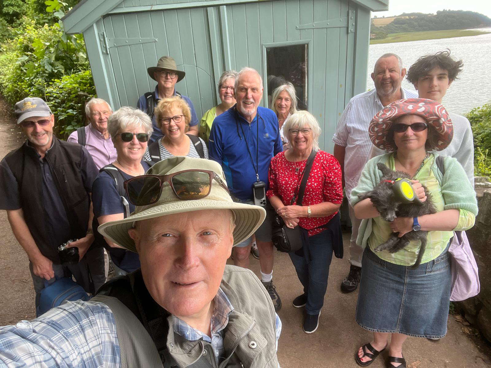 "NQCC at Dylan Thomas' Writing Shed" by Morlais Davies