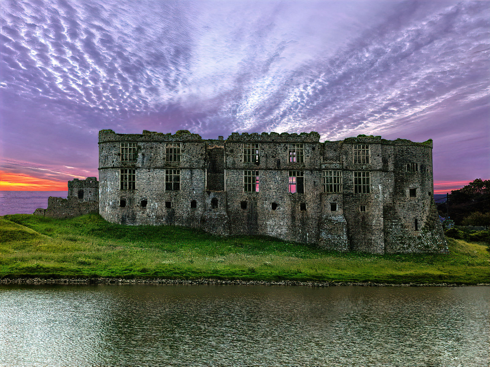"Carew Castle" by Mike Jones (16 points) (SC: 18)