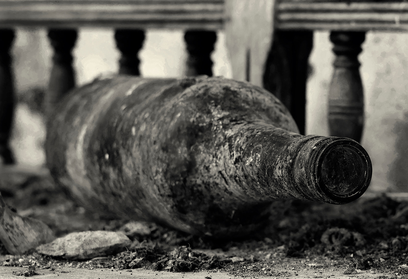 "Abandoned church - the past has been bottled" by Chris Haines