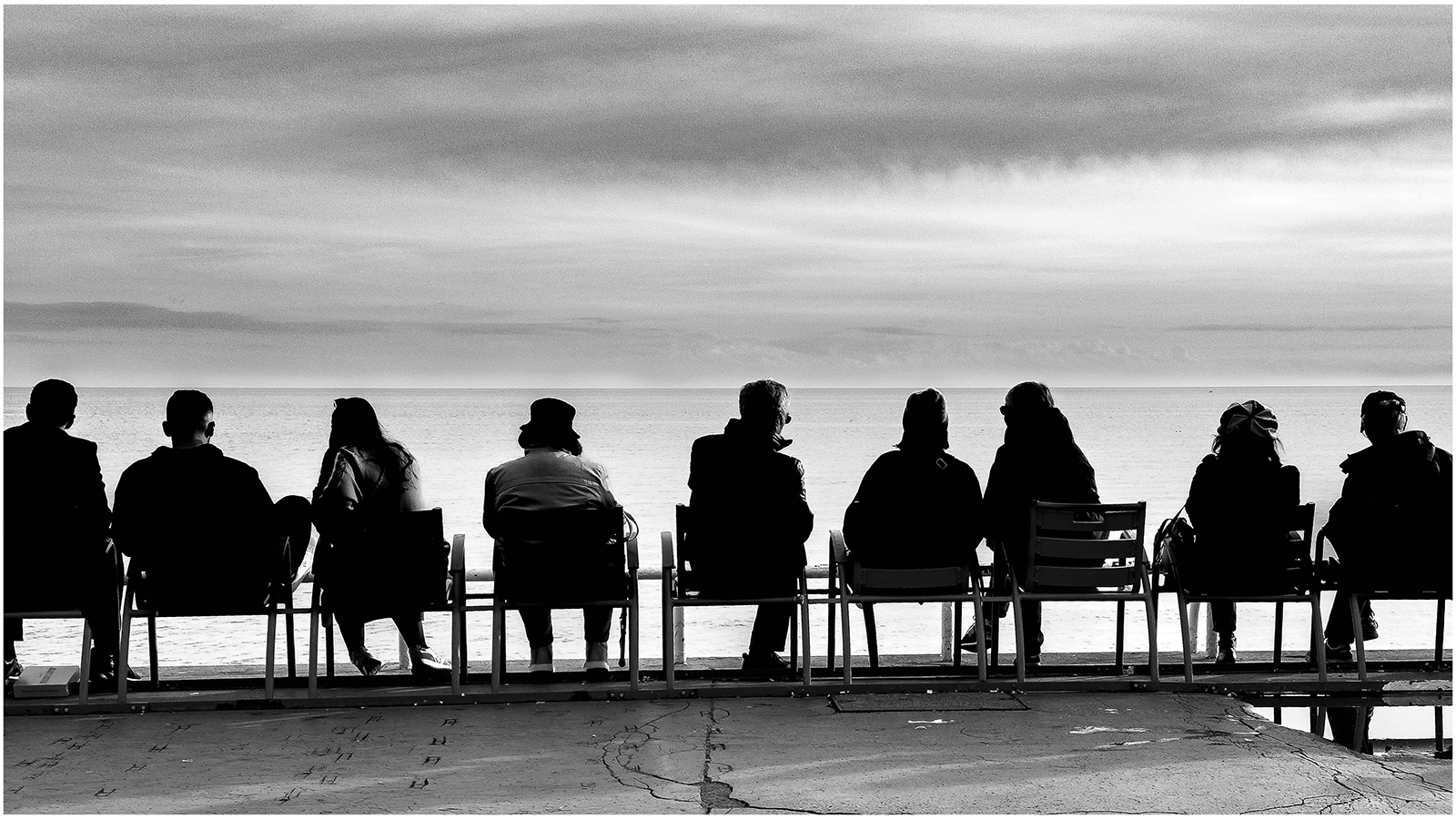 "Spring Seaside Silhouette" by Morlais Davies. Awarded 16 points and placed 8th= by the judge, and awarded 15.63 points and placed 11th by the club members