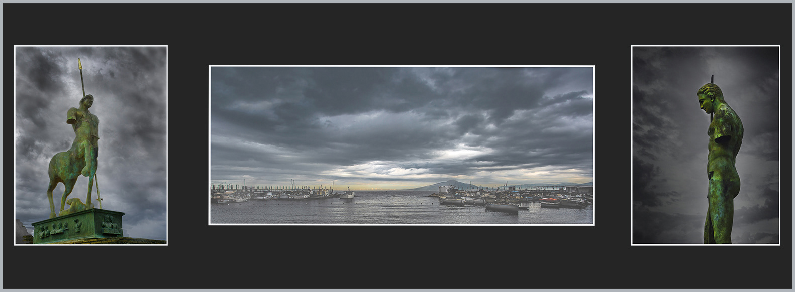 "Vesuvius Triptych" by Stuart Watson. Awarded 18 points and placed 3rd= by the judge, and awarded 16.88 points and placed 4th by the club members