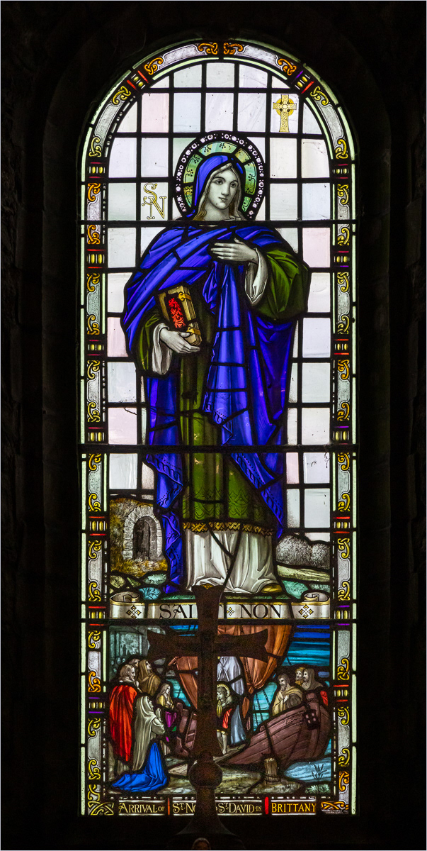 "St Non at Chapel of Our Lady and St Non" by Anne Jones