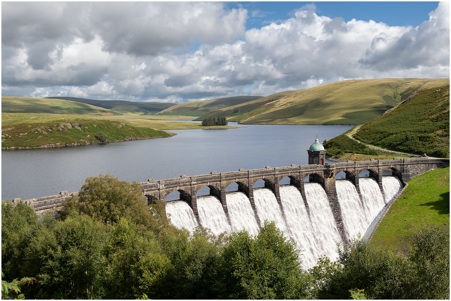 "Morning sun on Craig Goch from the 'Victorian Viewpoint' " by Simon Harding