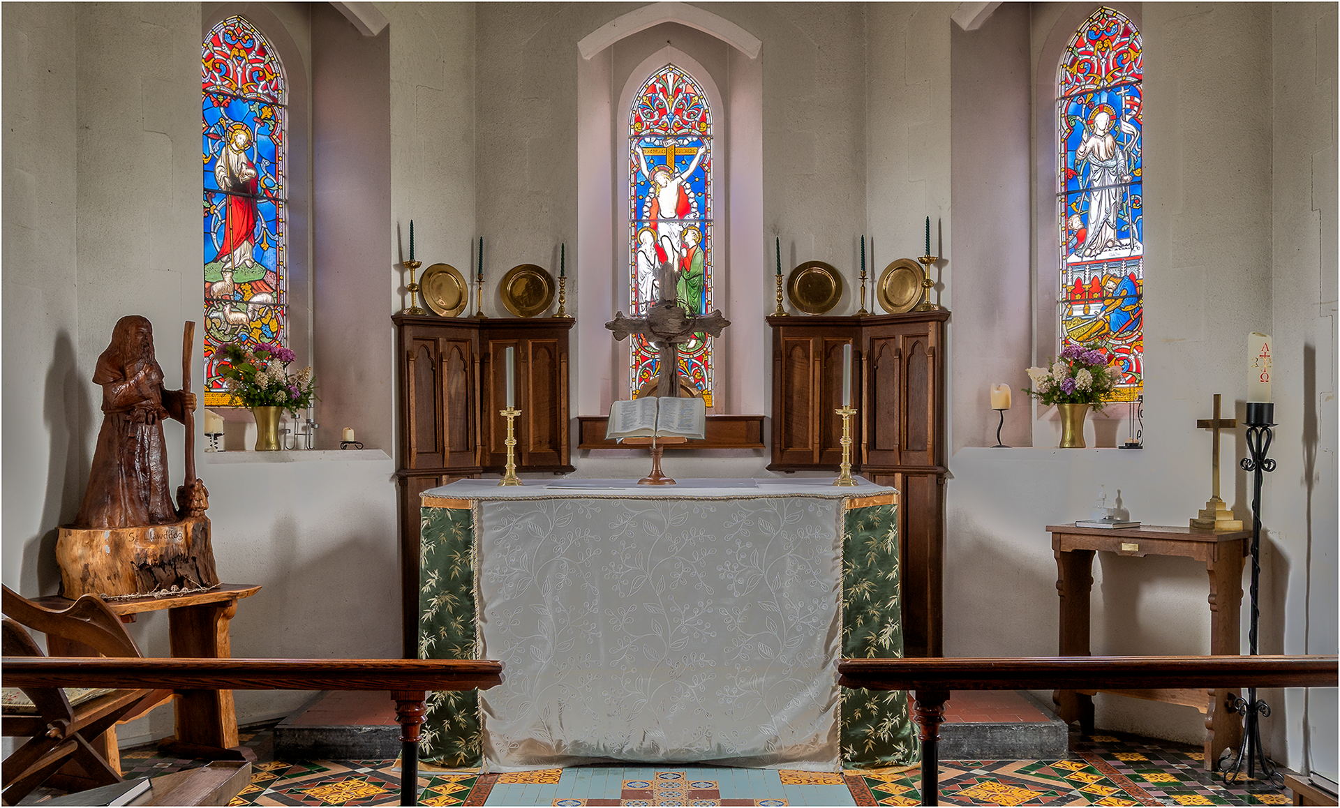 "St Llawddog's, Cenarth 2" by Simon Harding