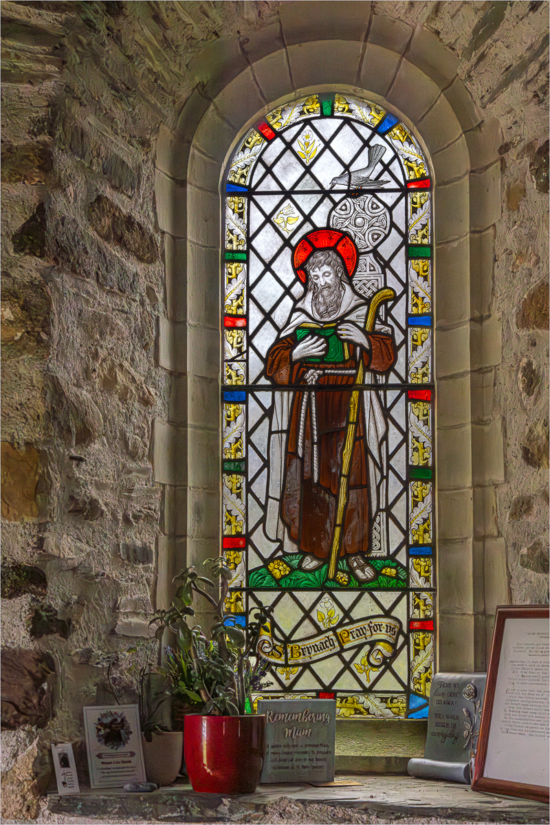 "St Brynach at Chapel of Our Lady and St Non" by Anne Jones