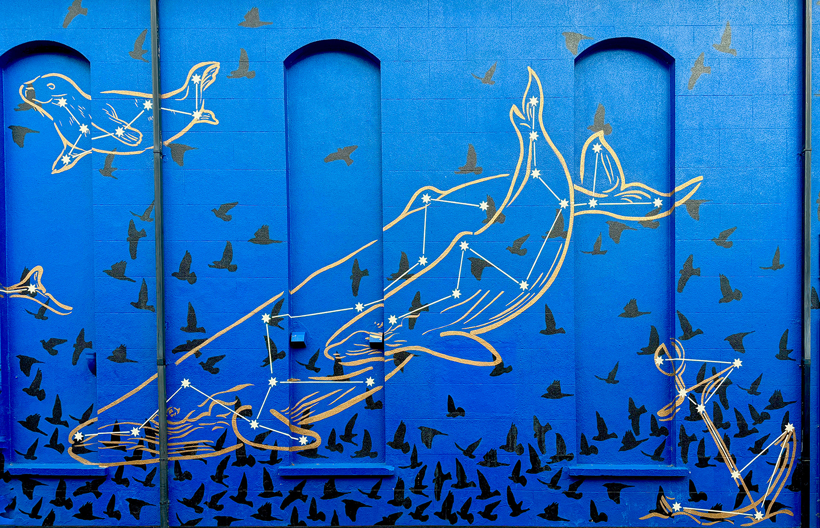 "Marine mural" by Morlais Davies