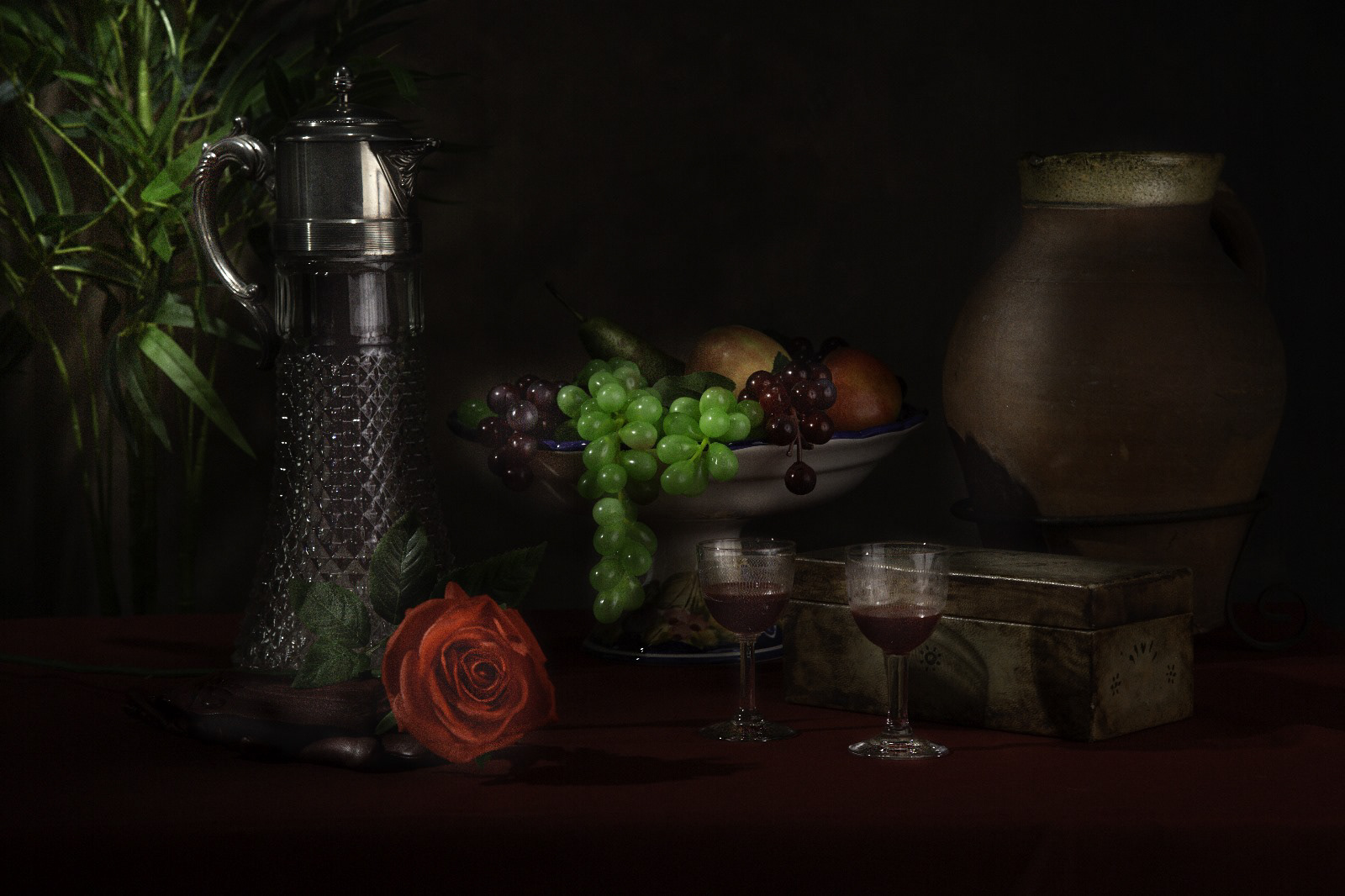 "Wine and grapes"