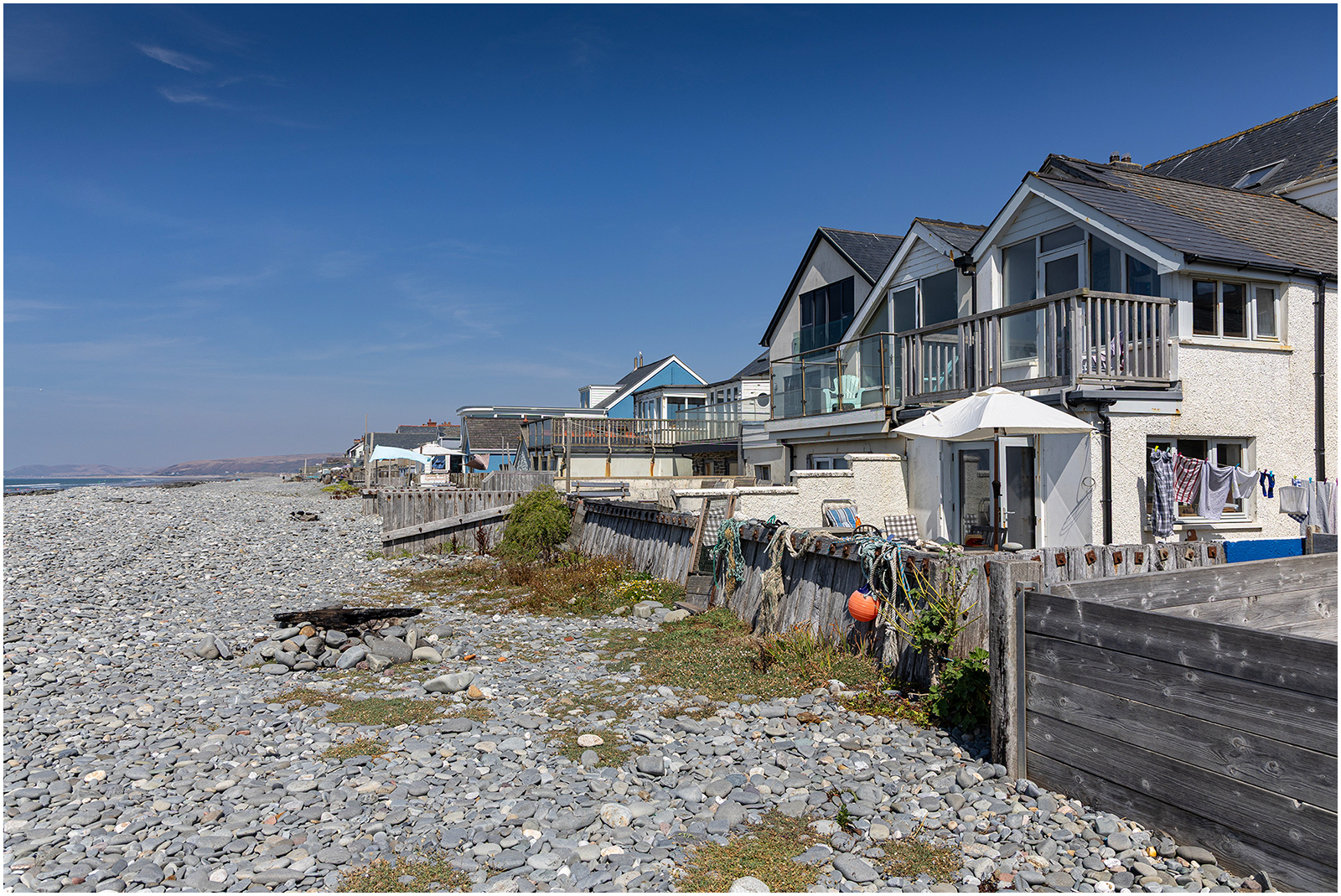 "Borth back yards" by Viv Evans