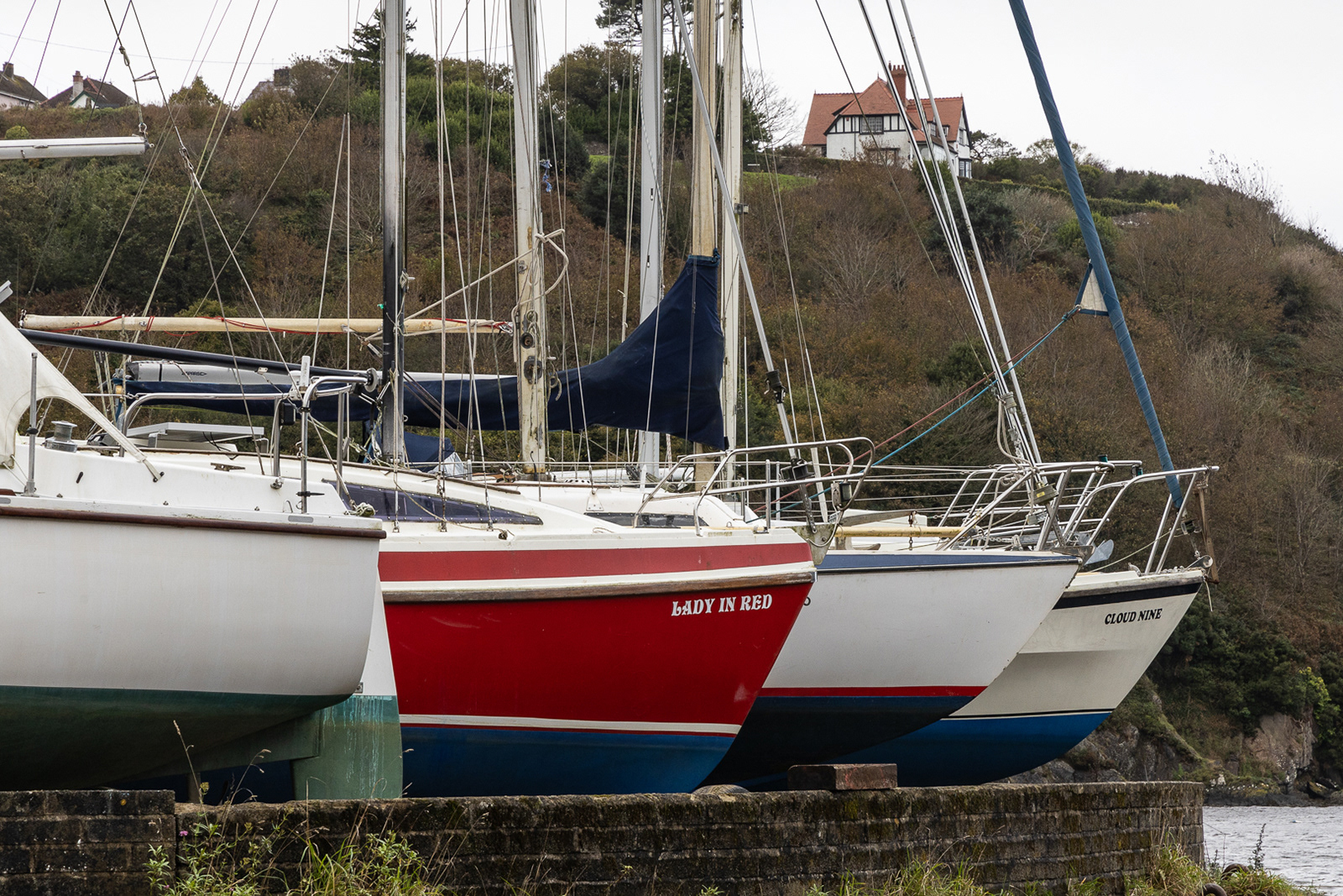 "Lady in Red on Cloud Nine" by Morlais Davies