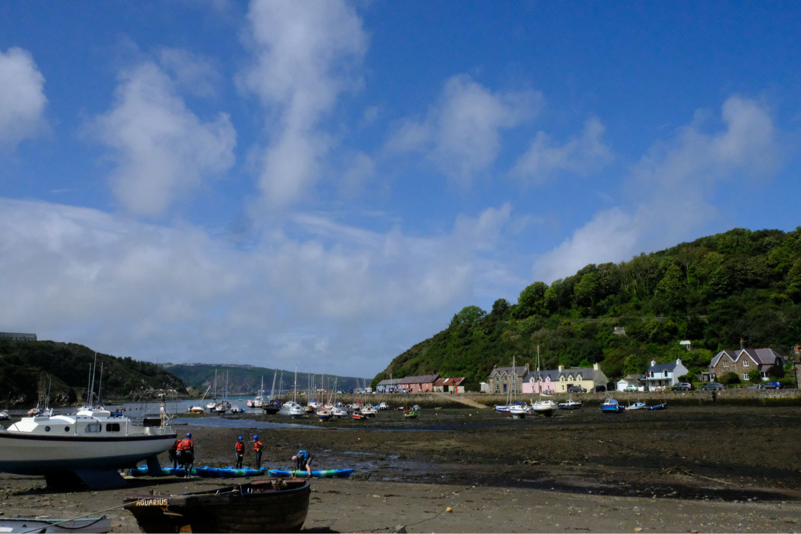 "Blue Skies in Fishguard" by Margaret Jones