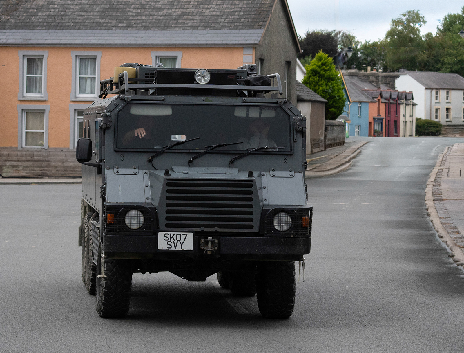 "Tregaron 12 - Al empties the streets of Tregaron" by Monica Berry