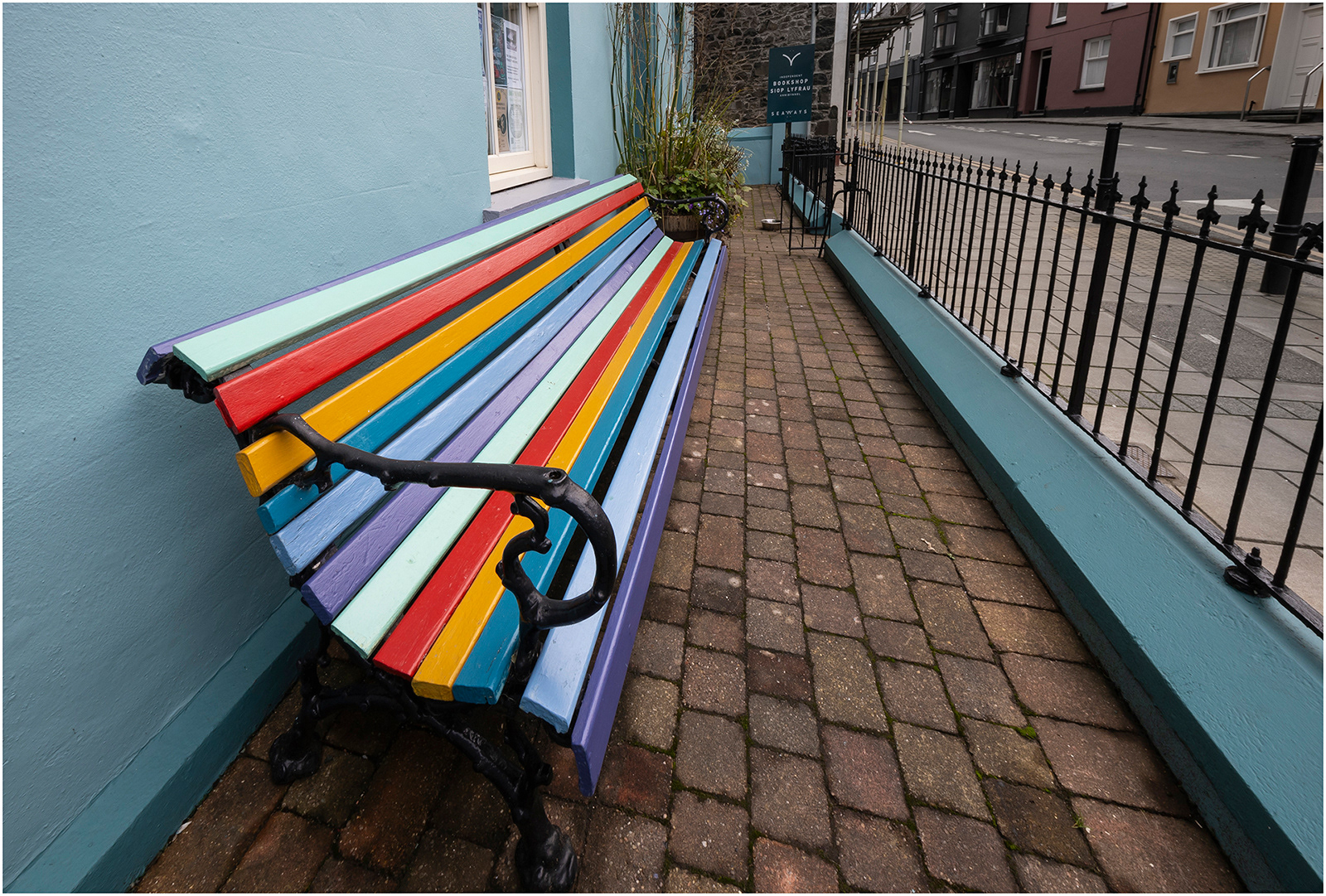 "Rainbow bench" by Viv Evans