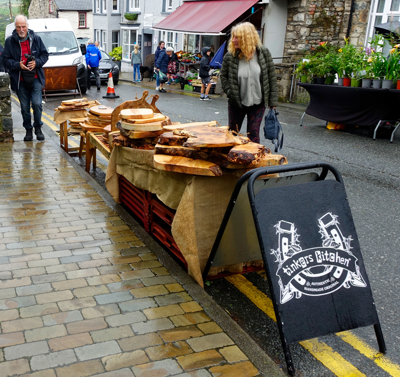 "Admiring the Woodcraft" by Mike Jones