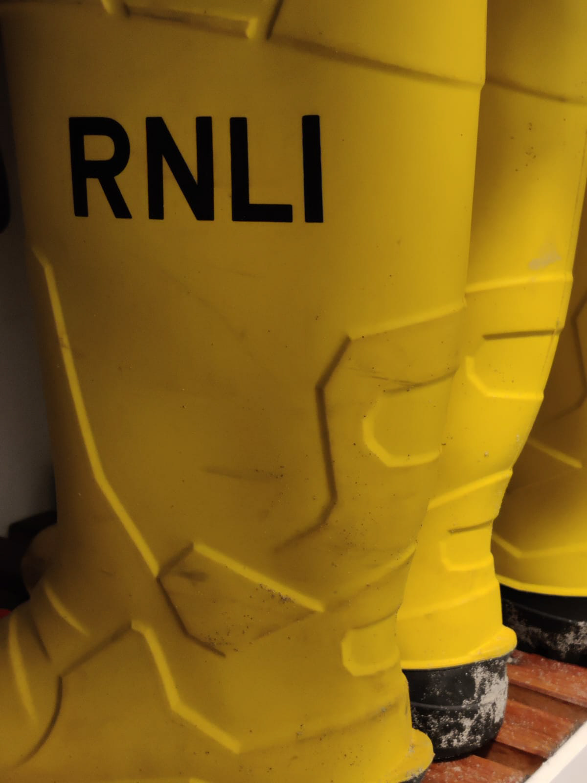 "Yellow wellies" by Hilary Harding