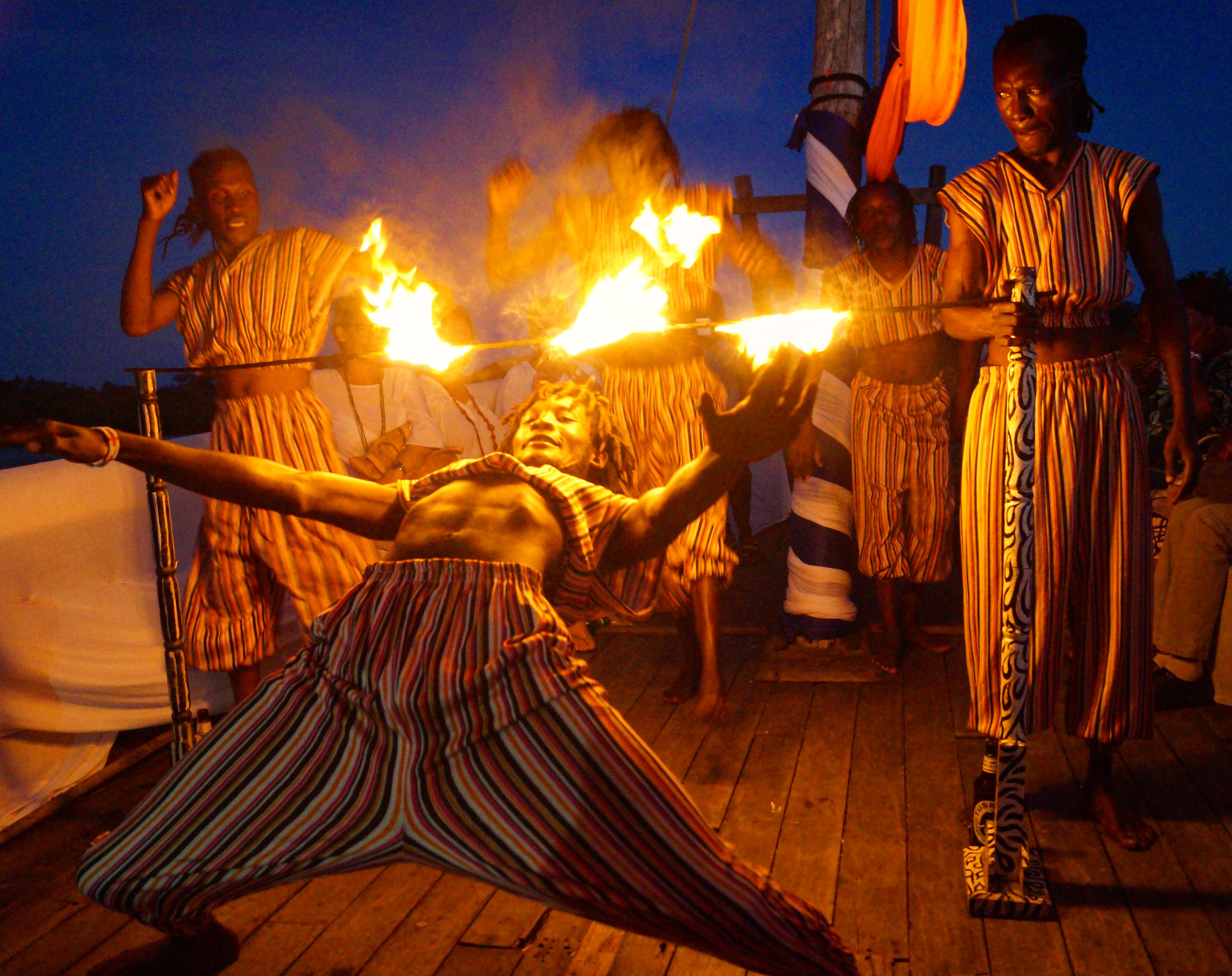 Mombasa, Kenya - fire & light