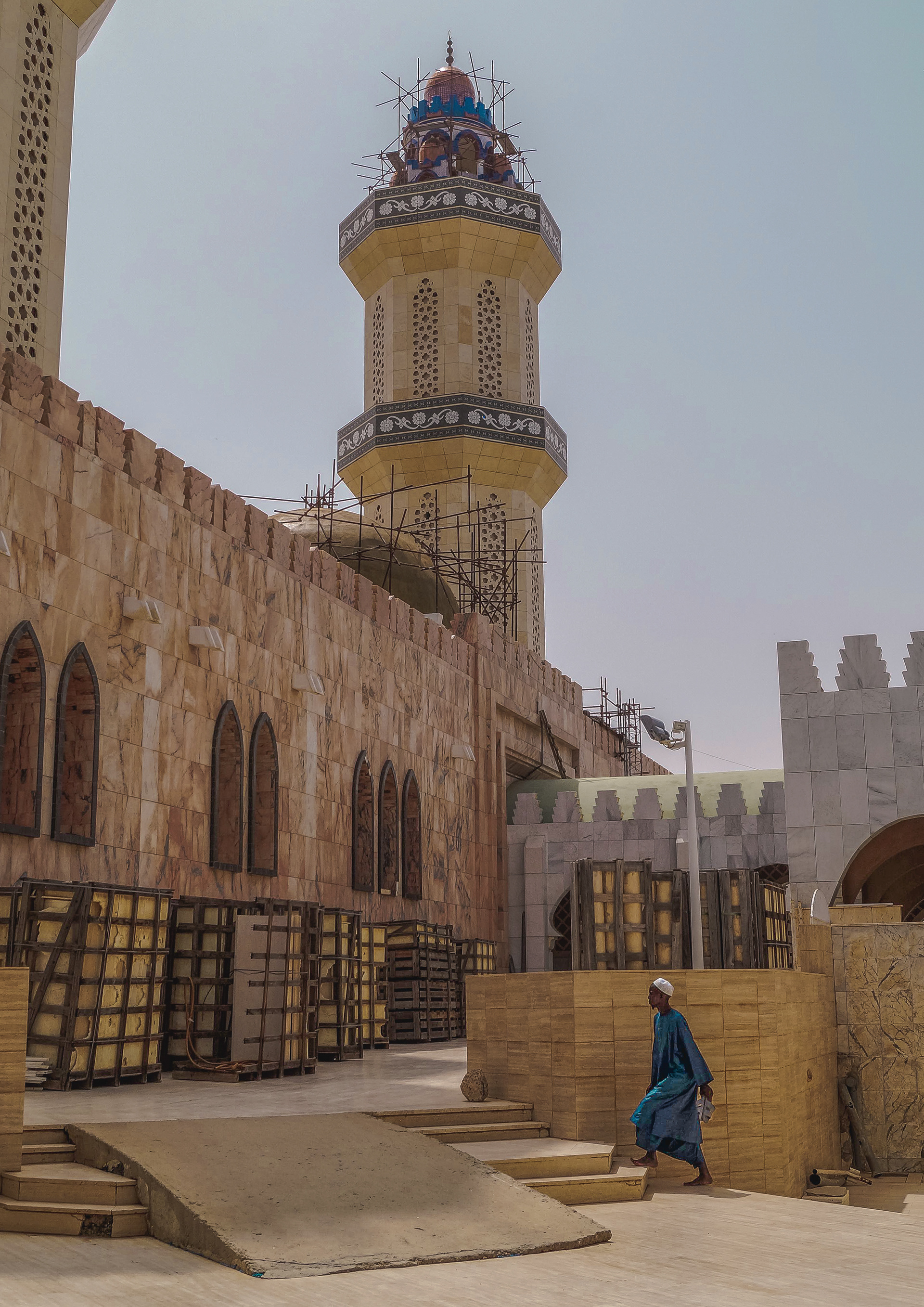 Touba, Senegal - Grand Mosque worshipper