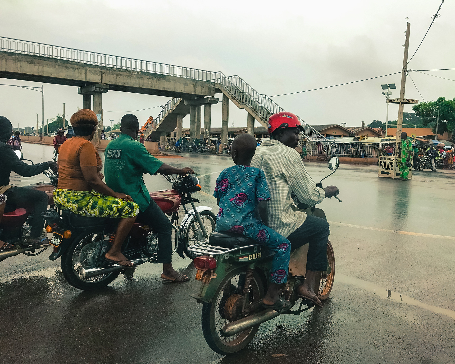 Cotonou, Benin - Motocycles