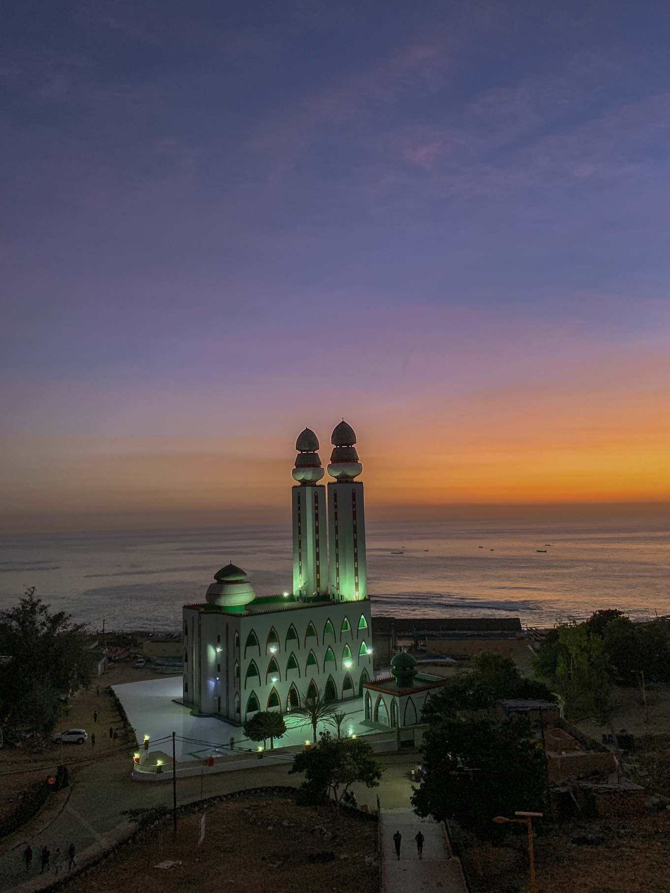 Dakar, Senegal - Mosque at sunset