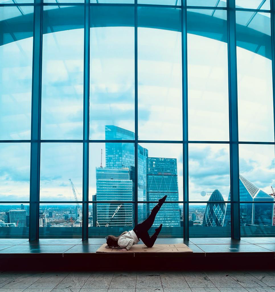 Pilates session at Sky Garden