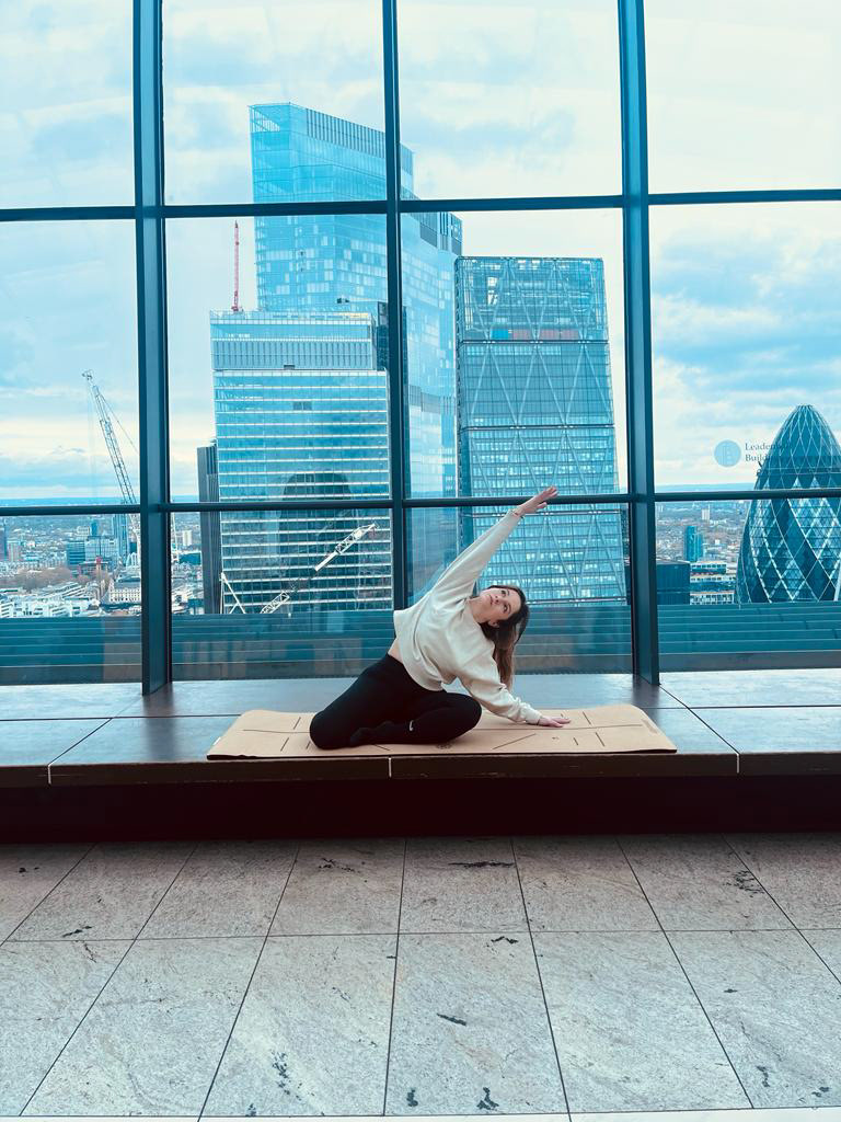 Pilates session at Sky Garden