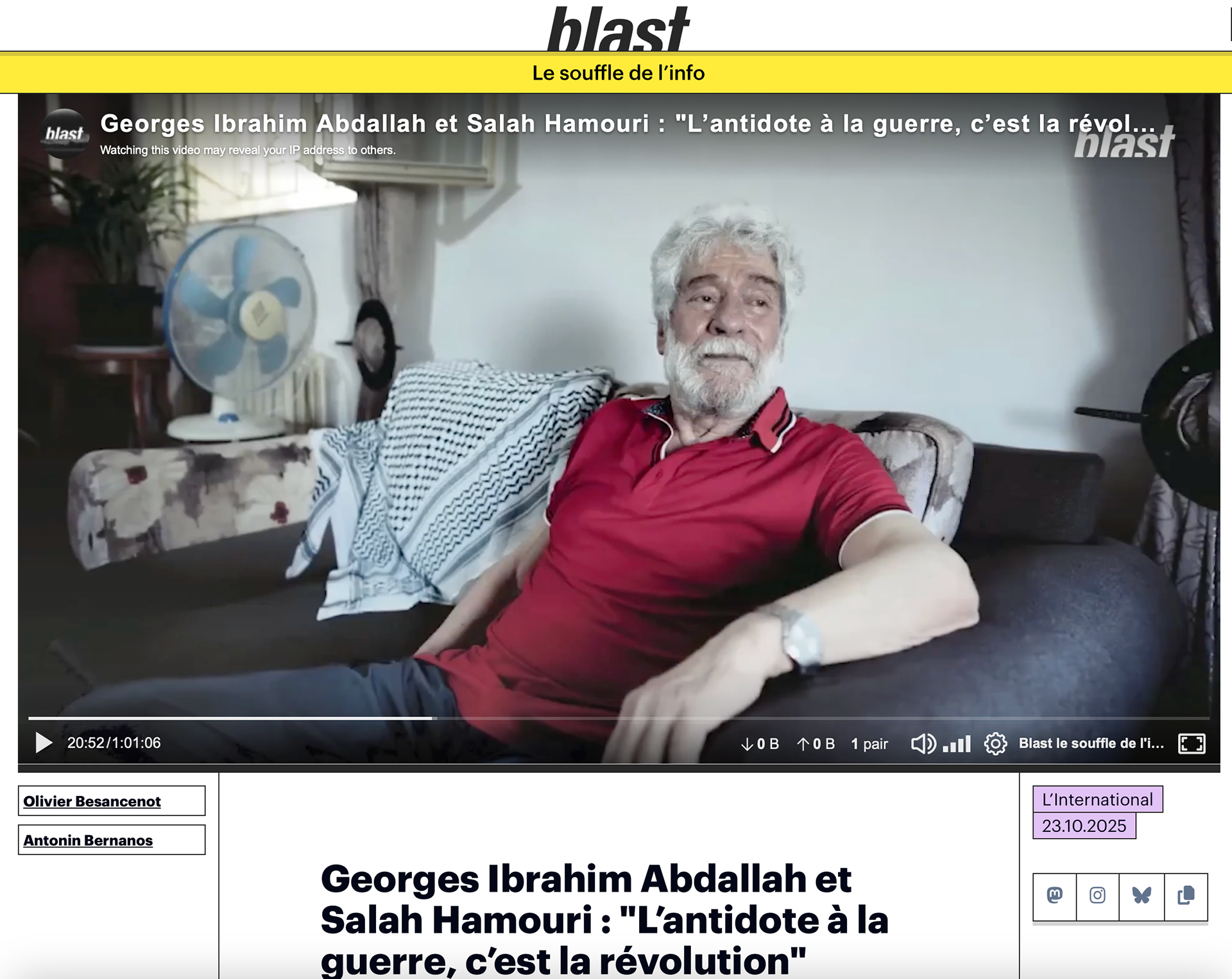 Blast - Photo vidéo web 2025