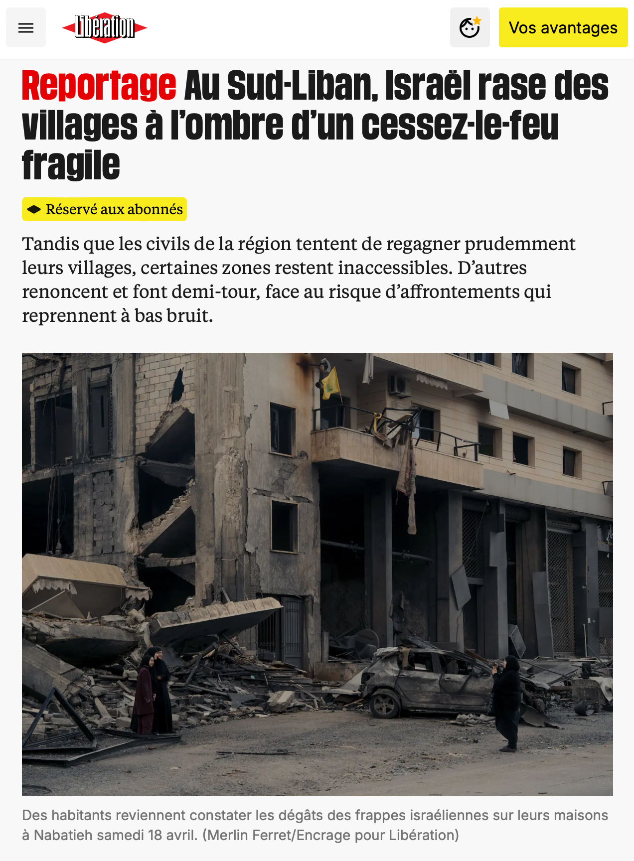Libération - Publication Web 2026