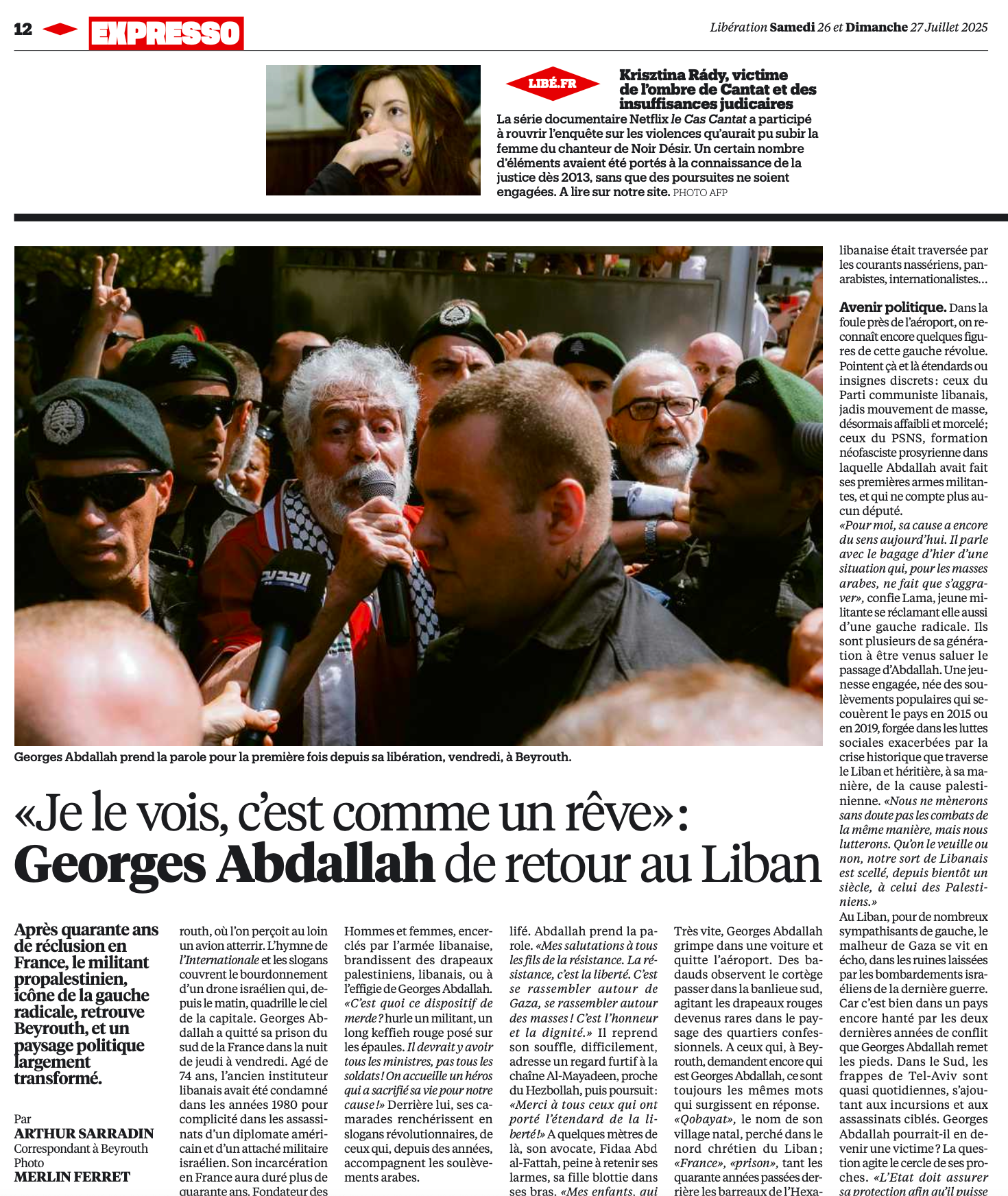 Libération - Publication Print 2025